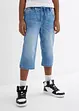 Bermuda long en jean, taille extensible, slim, bonprix