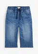 Bermuda long en jean, taille extensible, slim, bonprix