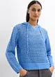Pull ajouré à capuche, bonprix