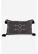 Coussin déco brodé avec glands, bonprix