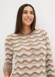 Pull en maille ajourée, bonprix