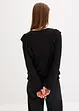 Blouse volantée en jersey, bonprix