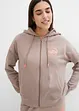 Sweat zippé à capuche, 100% coton, bonprix