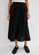 Jupe midi, taille élastiquée, bonprix