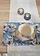 Lot de 2 sets de table à imprimé floral, bonprix