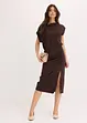 Robe asymétrique en jersey avec fronces, bonprix