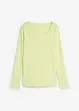 T-shirt manches longues 100% coton à col rond, bonprix