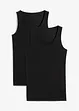 Lot de 2 débardeurs extensibles, bonprix