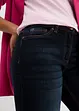 Jean droit taille mi-haute élastiquée, bonprix