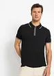 Polo zippé en maille piquée 100% coton, bonprix