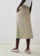 Jupe et ceinture à nouer (ens. 2 pces), 100% lin, bonprix