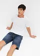 Bermuda taille élastiquée en léger denim, slim, bonprix