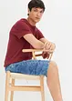 Bermuda long et léger en jean extensible, Regular, bonprix
