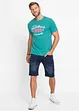 Bermuda confortable en jean et molleton, Regular, bonprix