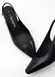 Escarpins slingback en cuir, bonprix