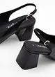 Escarpins slingback en cuir, bonprix
