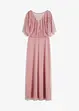 Robe longue en tulle fin avec sequins brodés, bonprix