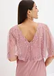 Robe longue en tulle fin avec sequins brodés, bonprix