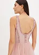 Robe longue en tulle fin avec sequins brodés, bonprix