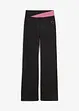 Pantalon de sport en coton, jambes évasées, bonprix