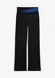 Pantalon de sport en coton, jambes évasées, bonprix