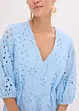 Robe midi à broderies anglaises, bonprix