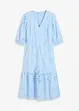 Robe midi à broderies anglaises, bonprix