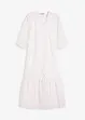 Robe midi à broderies anglaises, bonprix