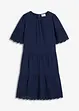 Robe en gaze de coton à broderies anglaises, bonprix
