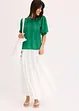 T-shirt en broderie anglaise avec volants, bonprix