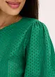 T-shirt en broderie anglaise avec volants, bonprix