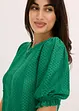 T-shirt en broderie anglaise avec volants, bonprix