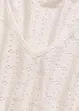 T-shirt à broderies anglaises, bonprix