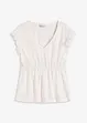 T-shirt à broderies anglaises, bonprix