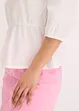 Blouse à manches bouffantes et dos original, bonprix