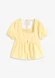Blouse à manches bouffantes et encolure boutonnée, bonprix