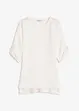Blouse texturée avec bande de dentelle, bonprix