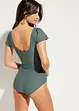 Maillot 1 pièce sculptant style croisé, maintien léger, bonprix
