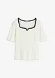 Pull  en maille fine avec bande contrastante, bonprix