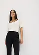 Pull  en maille fine avec bande contrastante, bonprix