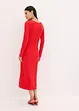 Robe midi côtelée, bonprix