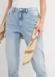 Jean mom taille haute, raccourci, peu extensible, bonprix