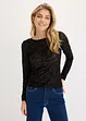 T-shirt manches longues légèrement transparent, bonprix