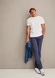 Pantalon chino droit extensible Regular, coupe ventre confort avec ceinture, bonprix