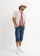 Bermuda long poches cargo en denim léger, coupe loose, bonprix