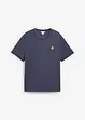 T-shirt aspect superposé avec écusson poitrine, bonprix