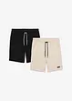 Lot de 2 bermudas en molleton, bonprix