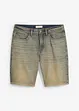 Bermuda en jean délavé effet sali, Regular, bonprix