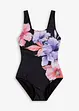 Maillot 1 pièce sculptant, maintien léger, bonprix