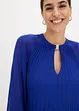 Robe courte plissée en crêpe mousseline, bonprix